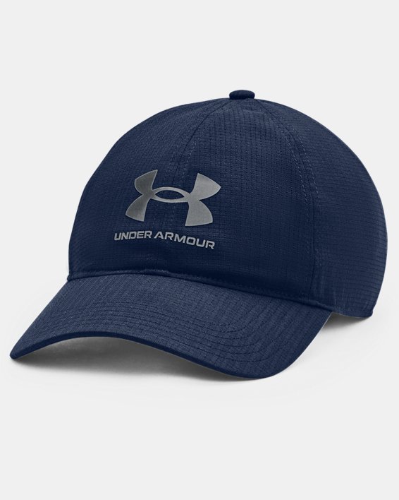Men's UA Iso-Chill ArmourVent™ Adjustable Hat, Navy, pdpMainDesktop image number 0